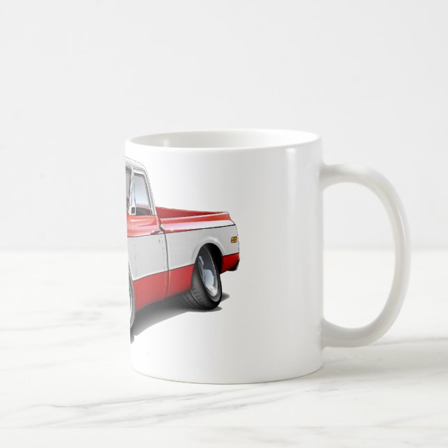 1970-72 Chevy C10 Red-White Truck Coffee Mug (Right)