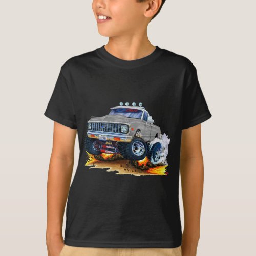 1970_72 Chevy CK1500 Grey Truck T_Shirt