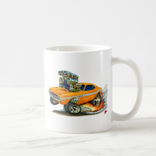 1970_72 Dodge Challenger Orange Car Coffee Mug