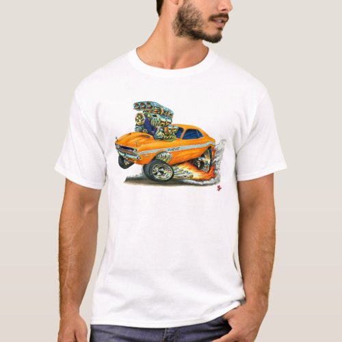 1970_72 Dodge Challenger Orange Car T_Shirt