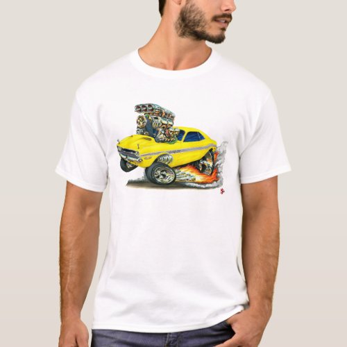 1970-72 Dodge Challenger Yellow Car T-Shirt 1970-72 Dodge Challenger Yellow Car T-Shirt