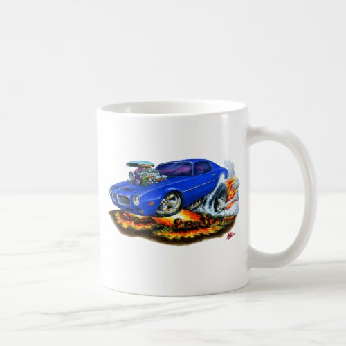 1970-72 Firebird Blue Car Coffee Mug