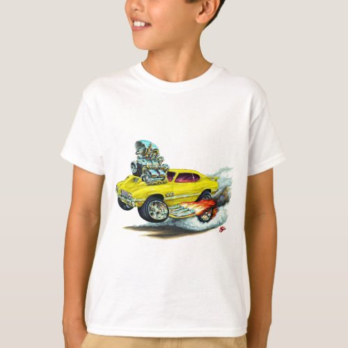 1970-72 Olds Cutlass 442 Yellow Car T-Shirt