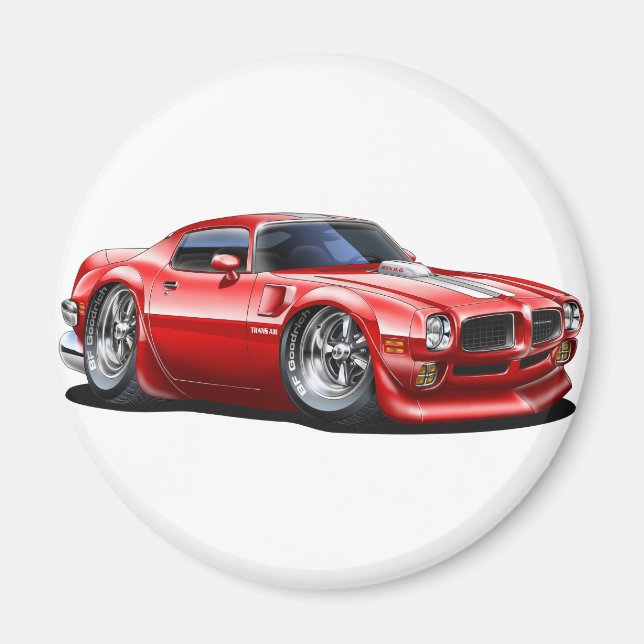 1970/72 Trans Am Red Car Magnet (Front)