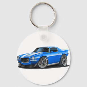1970-73 Camaro Blu/Wht Car Keychain
