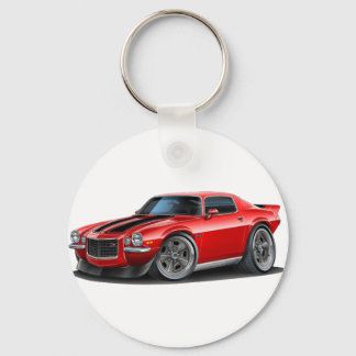 1970-73 Camaro Red/Blk Keychain