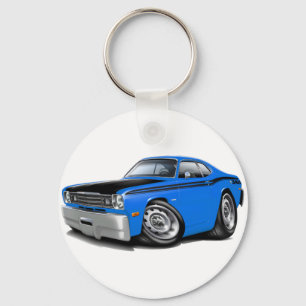 1970-74 Duster 340 Blue Car Keychain