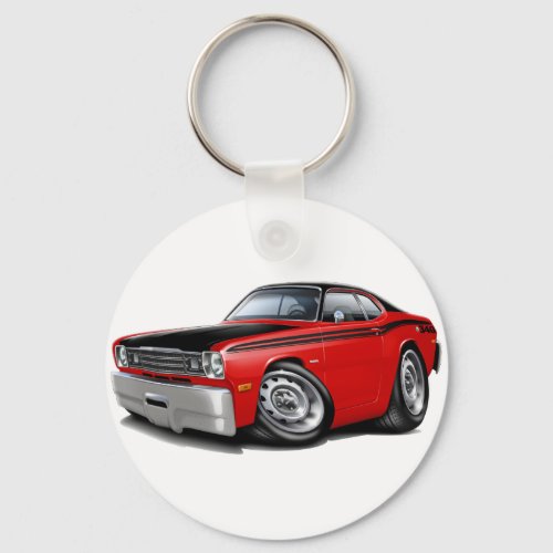 1970-74 Duster 340 Red Car Keychain