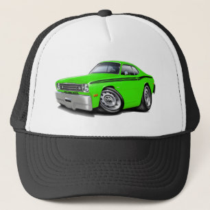 1970-74 Duster Lime-Black Car Trucker Hat