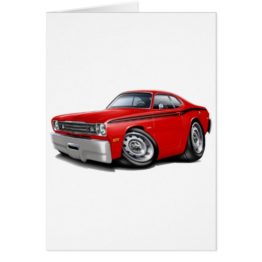 1970-74 Duster Red-Black Car Cards (Front)