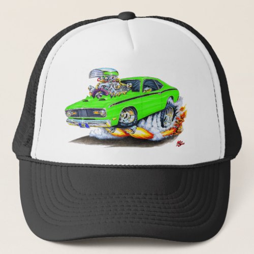 1970-74 Plymouth Duster Lime Car Trucker Hat