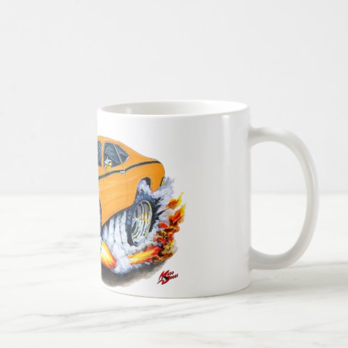 1970-74 Plymouth Duster Orange Car Coffee Mug