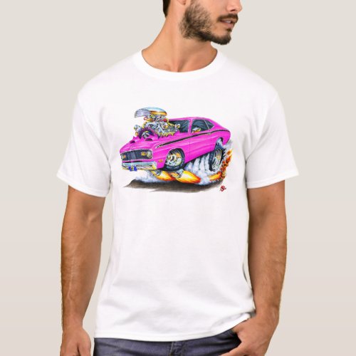 1970-74 Plymouth Duster Pink Car T-Shirt