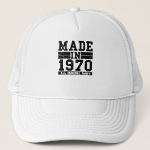 1970 Birthday Vintage Saying Trucker Hat