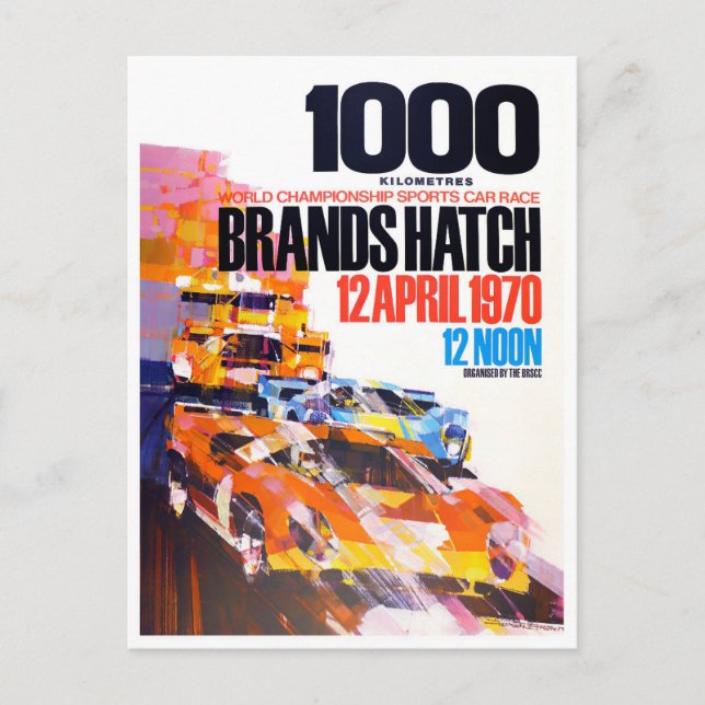1970 Brands Hatch 1000 Km  Postcard (Front)