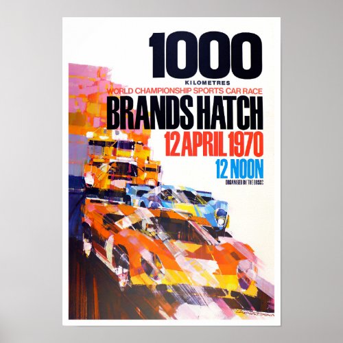 1970 Brands Hatch 1000 Km  Poster