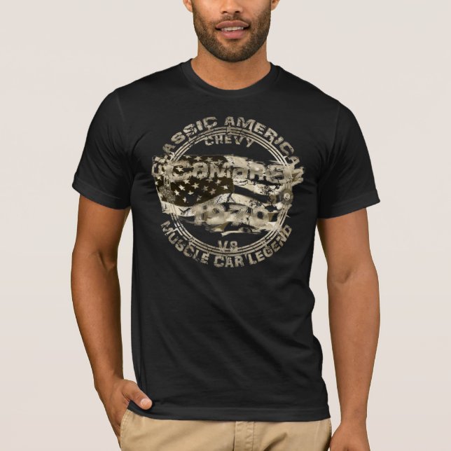 1970 cAMaro Muscle car Vintage chevy T-Shirt (Front)
