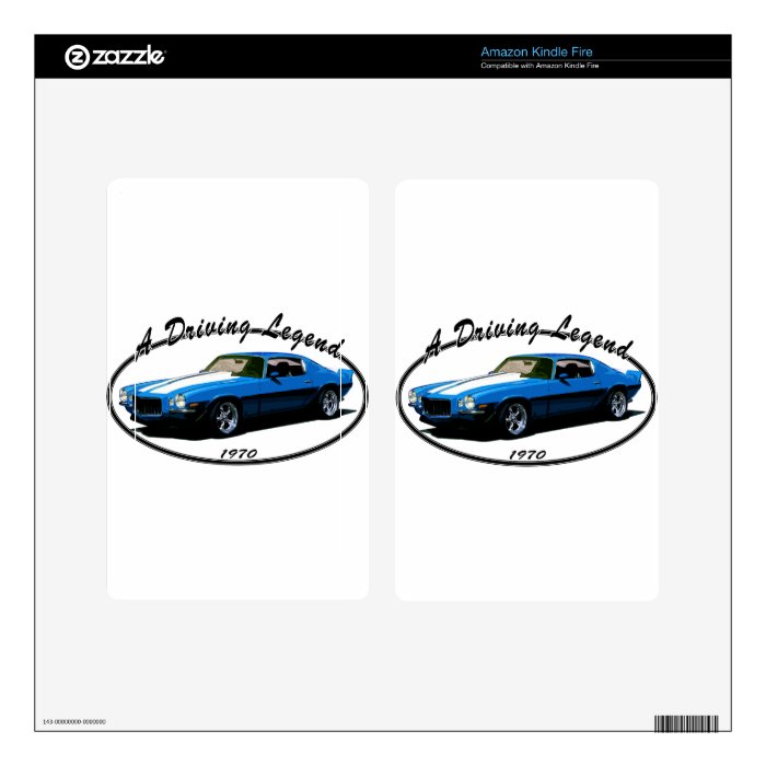 1970 CAMARO SKIN FOR KINDLE FIRE