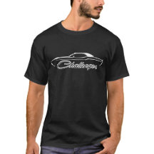 1970 Challenger Black Ghost Silhouette T Shirt