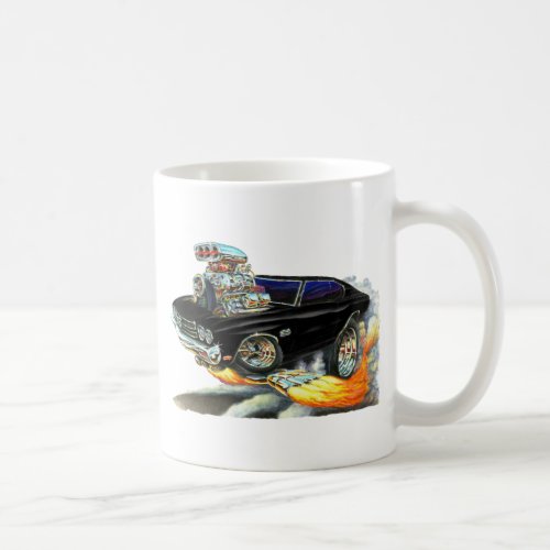 1970 Chevelle Black Car Coffee Mug