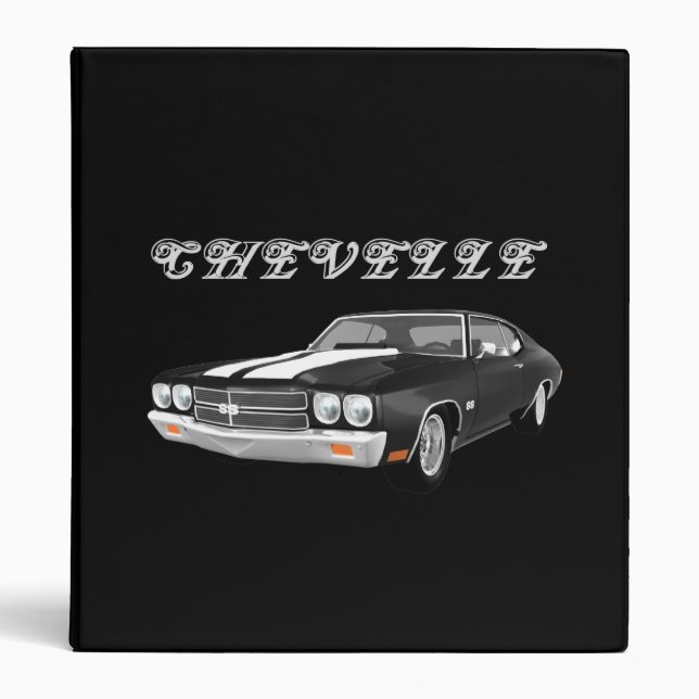 1970 Chevelle Muscle Car: Black Finish: Binder (Front)