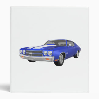 1970 Chevelle Muscle Car: Blue FInish: Binder