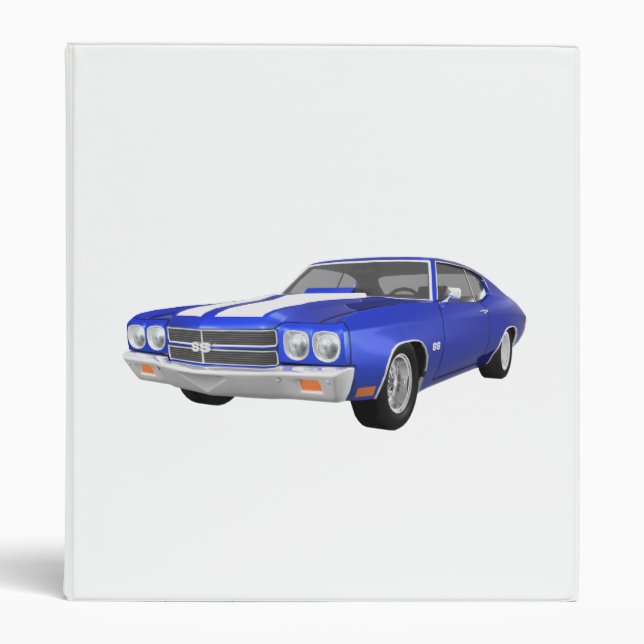 1970 Chevelle Muscle Car: Blue FInish: Binder (Front)