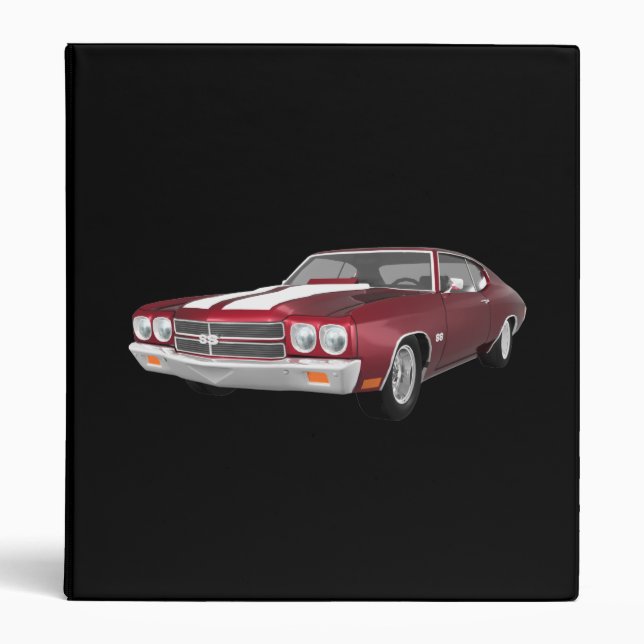 1970 Chevelle Muscle Car: Candy Apple: Binder (Front)