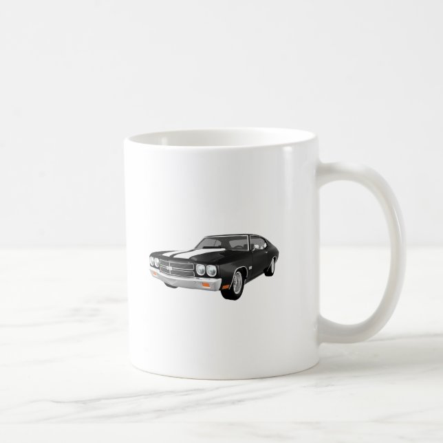 1970 Chevelle SS: Black Finish: Coffee Mug (Right)