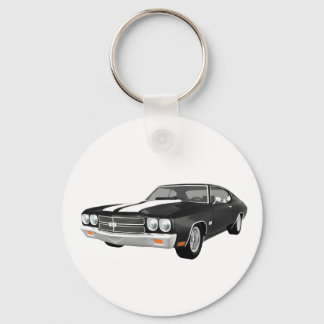 1970 Chevelle SS: Black Finish: Keychain