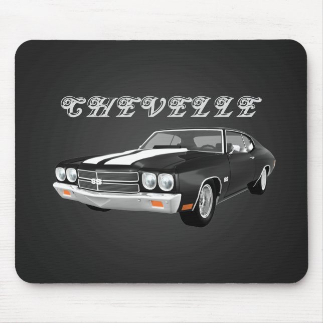 1970 Chevelle SS: Black Finish: Mousepad (Front)