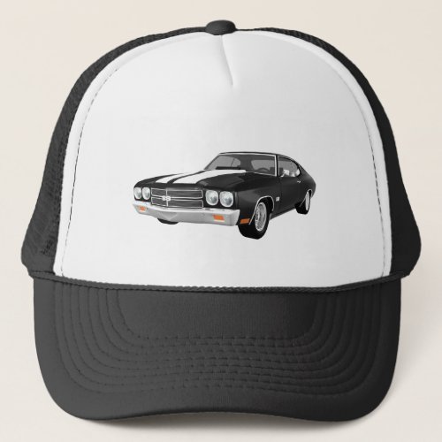1970 Chevelle SS: Black Finish: Trucker Hat