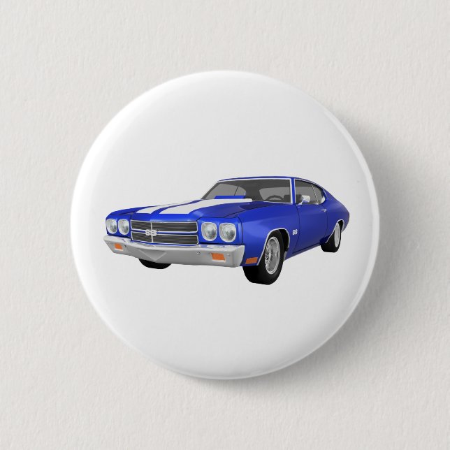 1970 Chevelle SS: Blue Finish: Button (Front)
