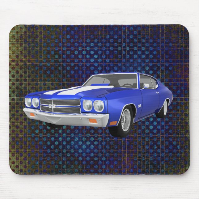 1970 Chevelle SS: Blue Finish: Mousepad (Front)