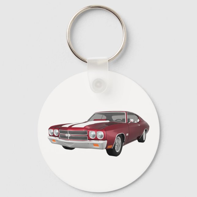1970 Chevelle SS: Candy Apple Finish: Keychain (Front)