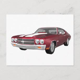 1970 Chevelle SS: Candy Apple Finish: Postcard