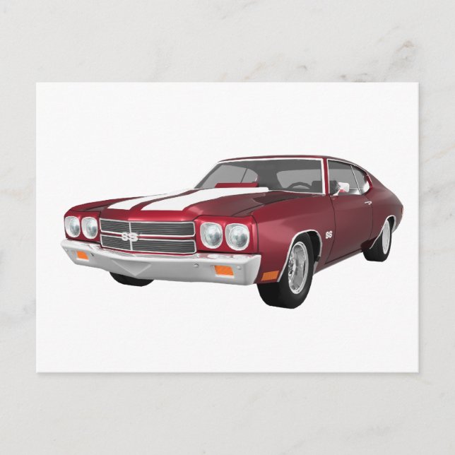 1970 Chevelle SS: Candy Apple Finish: Postcard (Front)
