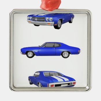 1970 Chevelle Ss: Metal Ornament by spiritswitchboard at Zazzle