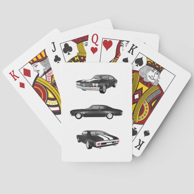1970 Chevelle SS: Poker Cards (Back)