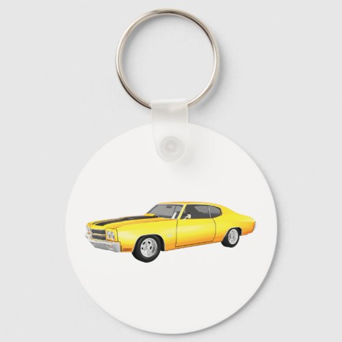 1970 Chevelle SS: Yellow Finish: Keychain