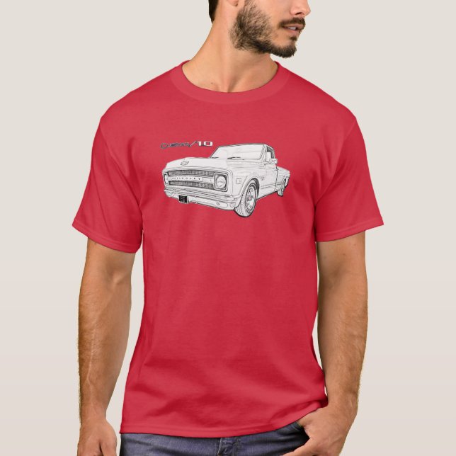 1970 Chevy C10 Pickup Truck T-Shirt (Front)