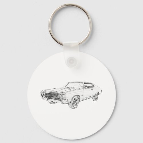 1970 chevy chevelle keychain