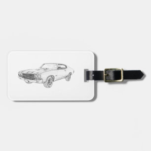 1970 chevy chevelle luggage tag