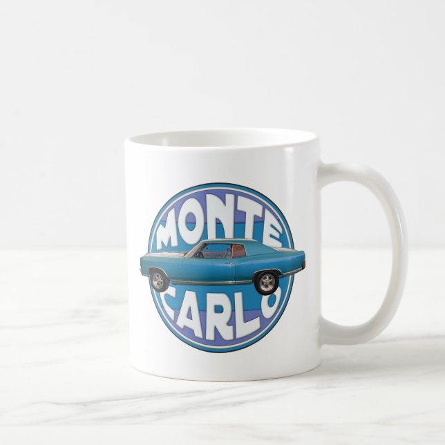 1970 Chevy Monte Carlo Light Blue Coffee Mug (Right)