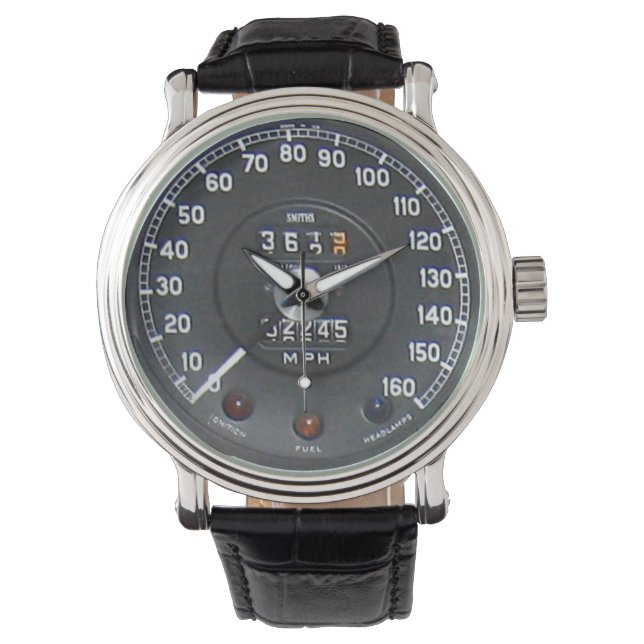 1970 Classic British Sports Car Speedometer Watch (Front)