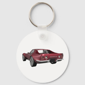 1970 Corvette Sports Car: Candy Apple Finish: Keychain