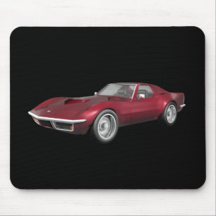 1970 Corvette Sports Car: Candy Apple Finish: Mouse Pad