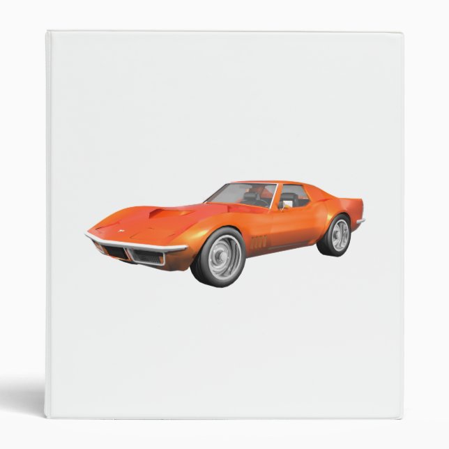 1970 Corvette Sports Car: Orange Finish: Binder (Front)