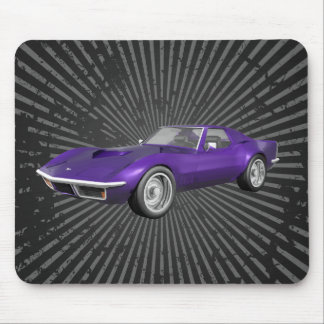 1970 Corvette Sports Car: Purple Finish: Mousepad