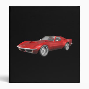 1970 Corvette Sports Car: Red Finish: Binder